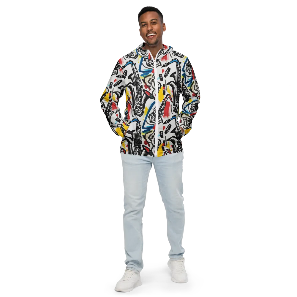 Midnight Rehearsal on Men's Windbreaker — Front