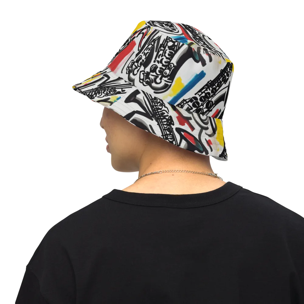 Midnight Rehearsal on Reversible Bucket Hat — Back Inside
