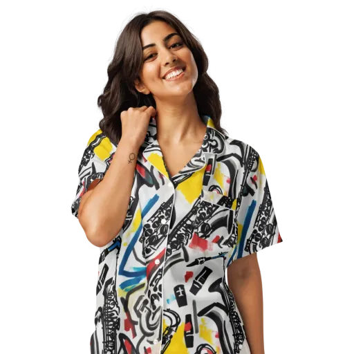 Midnight Rehearsal on a Women's Short Sleeve Pajama Top