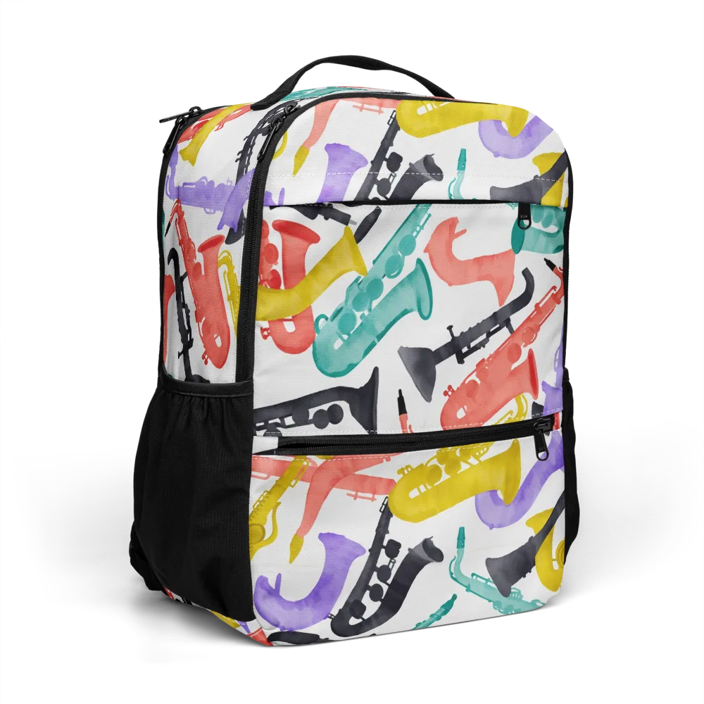 Watercolor Swing on Utility Backpack — Right Front