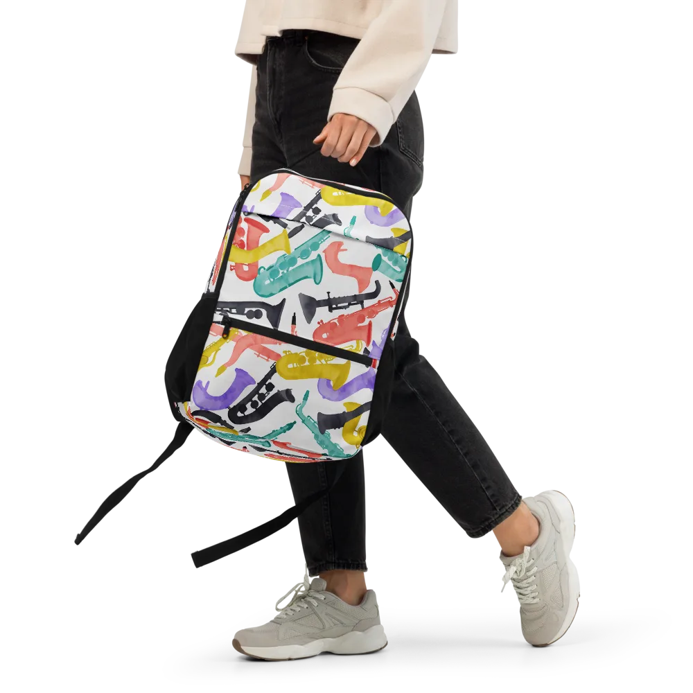 Watercolor Swing on Utility Backpack — Front