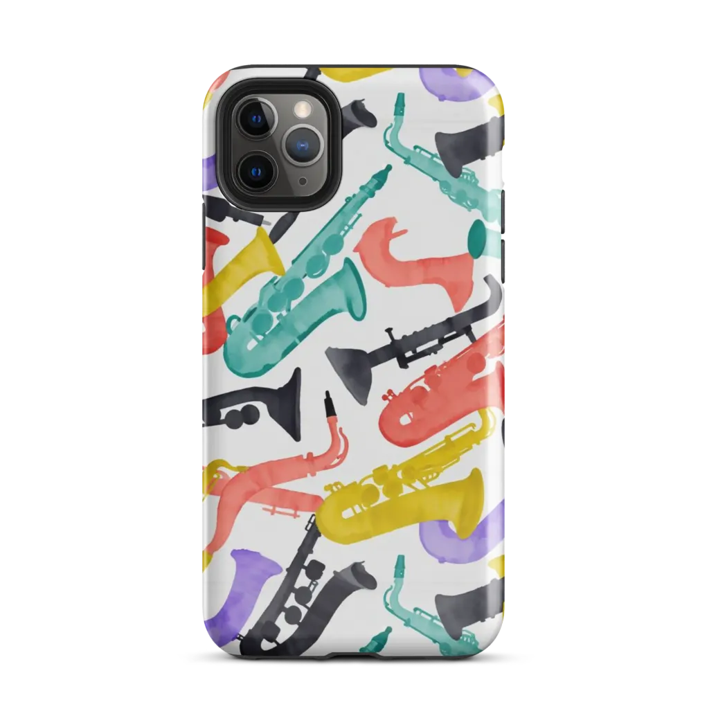 Watercolor Swing on Tough Case for iPhone® — Front