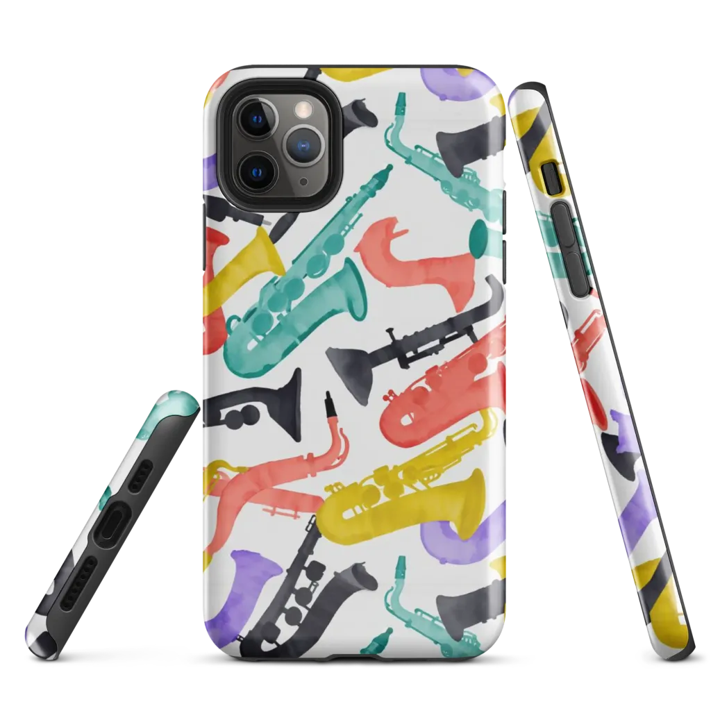 Watercolor Swing on Tough Case for iPhone® — Front