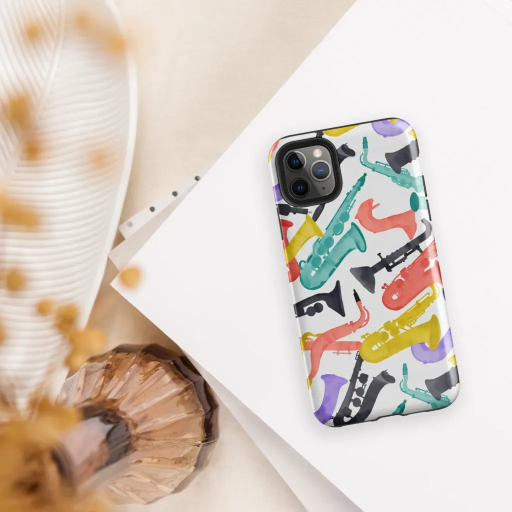 Watercolor Swing on Tough Case for iPhone® — Front