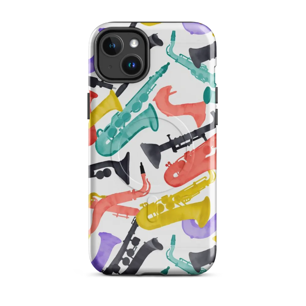 Watercolor Swing on MagSafe Tough Case for iPhone® — Front