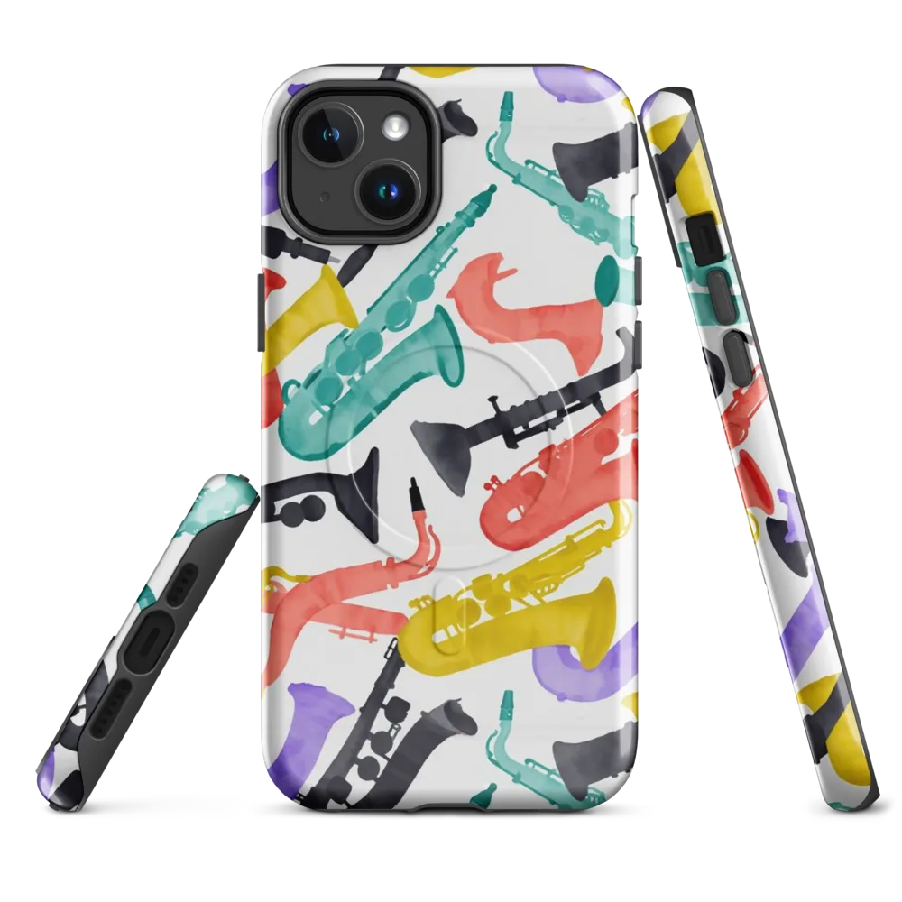Watercolor Swing on MagSafe Tough Case for iPhone® — Front