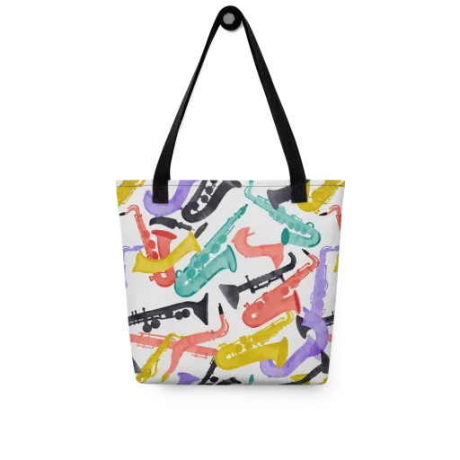 Watercolor Swing on a Tote Bag