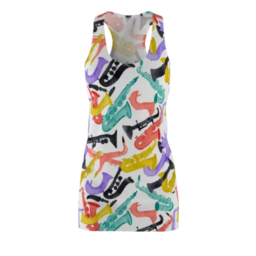Watercolor Swing on a Racerback Dress