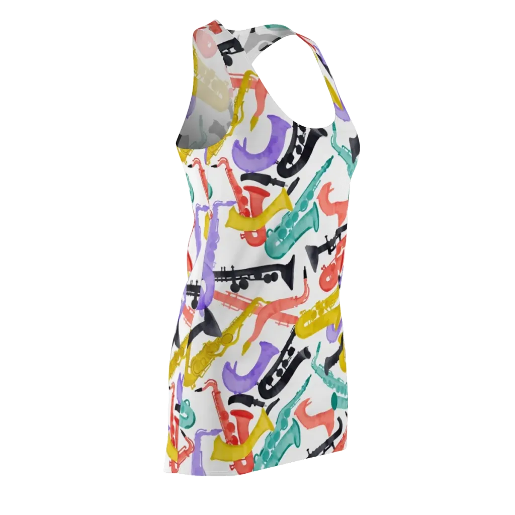 Watercolor Swing on Racerback Dress — Front Side