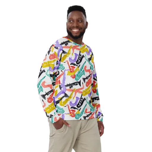 Watercolor Swing on a Sweatshirt