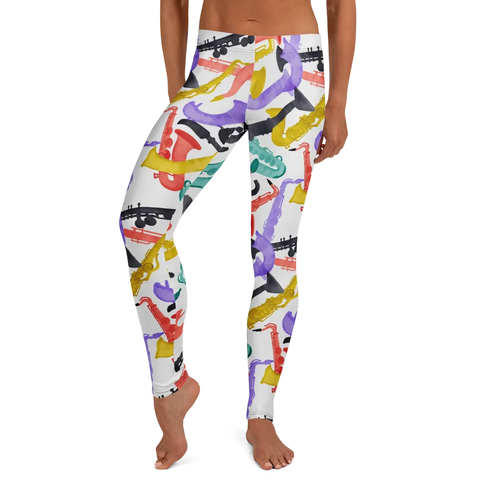 Watercolor Swing on Leggings — Front