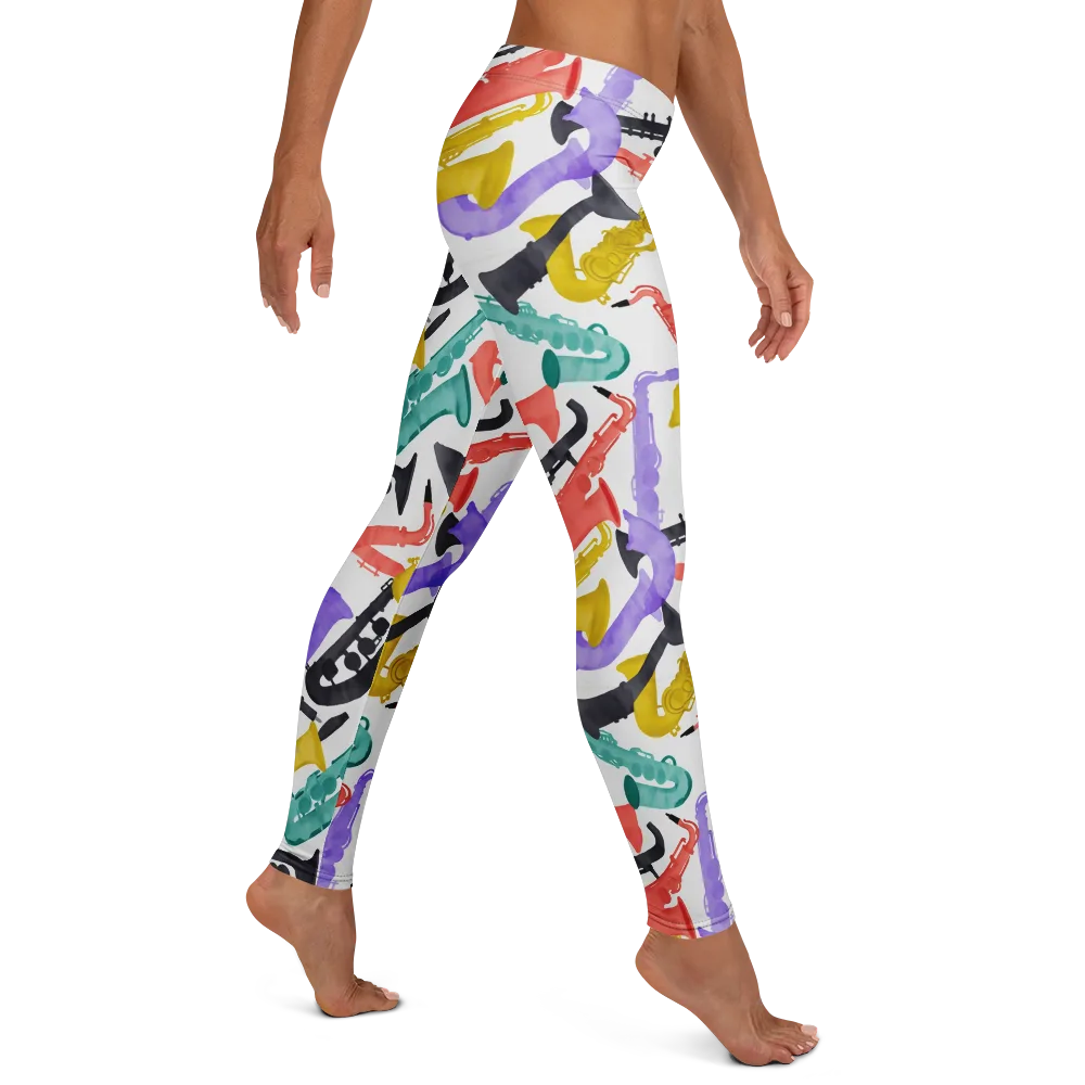 Watercolor Swing on Leggings — Right