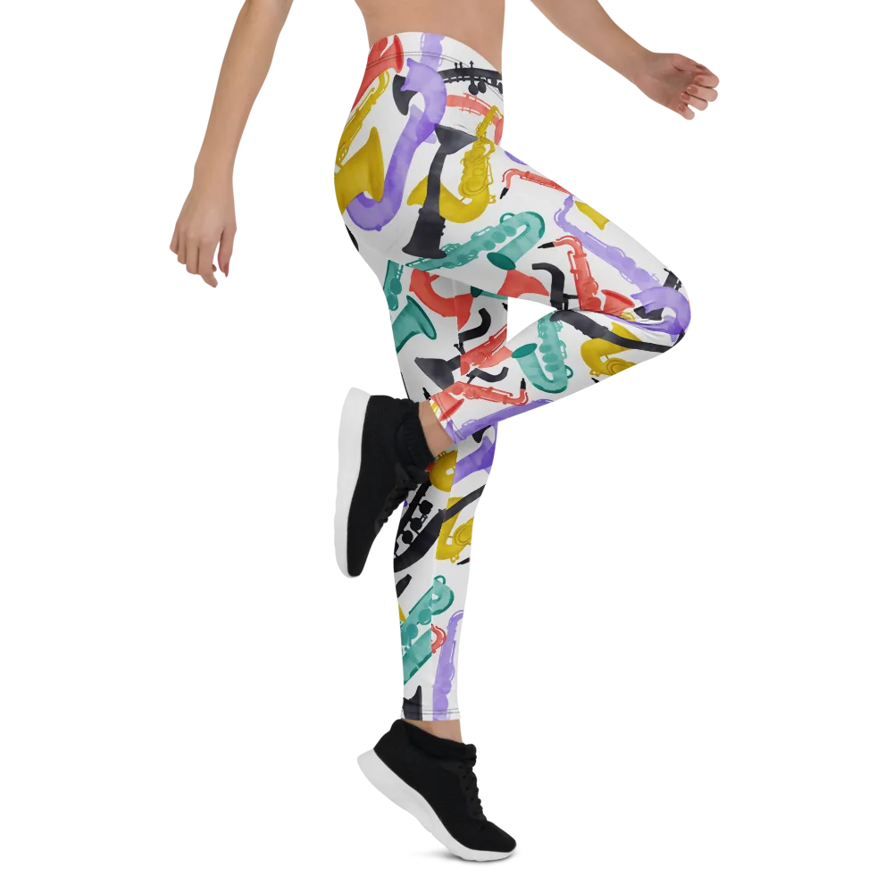 Watercolor Swing on Leggings — Right