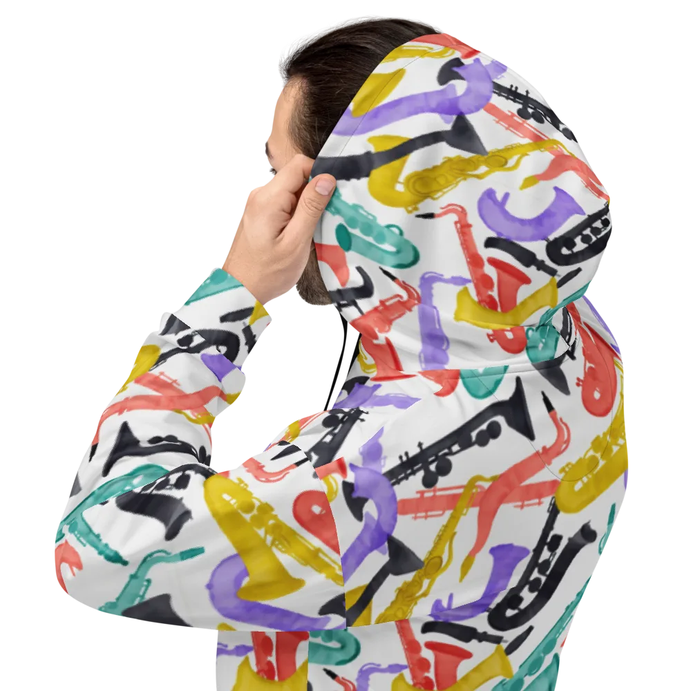 Watercolor Swing on Hoodie — Back