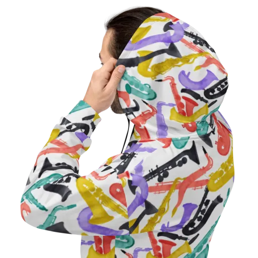 Watercolor Swing on a Hoodie