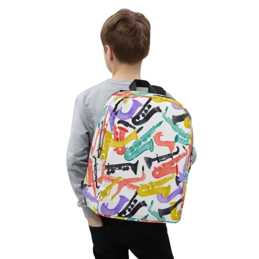 Watercolor Swing on a Minimalist Backpack