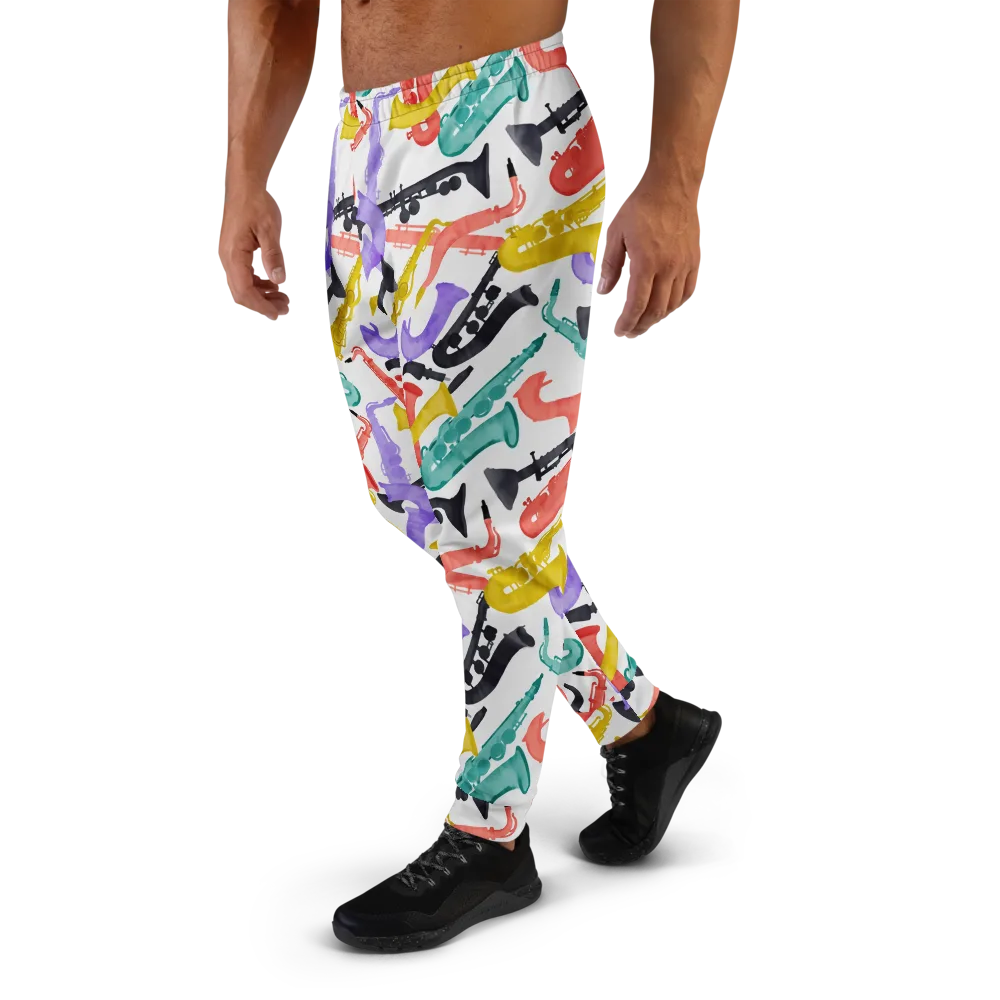 Watercolor Swing on Men's Joggers — Left