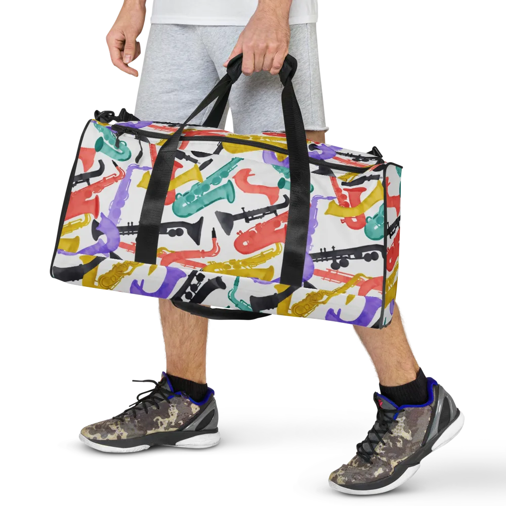 Watercolor Swing on Duffle Bag — Front