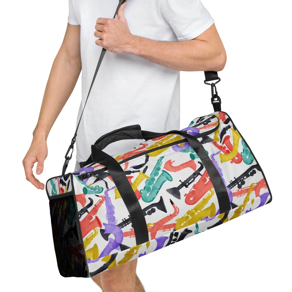 Watercolor Swing on Duffle Bag — Right Front