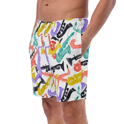 Watercolor Swing on a Swim Trunks