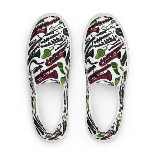 Brass And Burgundy on a Women's Slip-On Canvas Shoes
