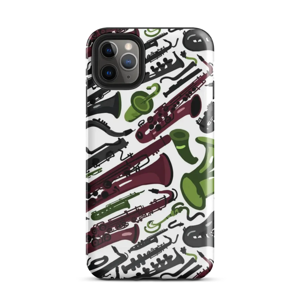 Brass And Burgundy on Tough Case for iPhone® — Front
