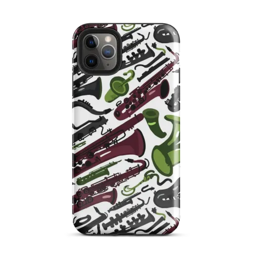 Brass And Burgundy on a Tough Case for iPhone®