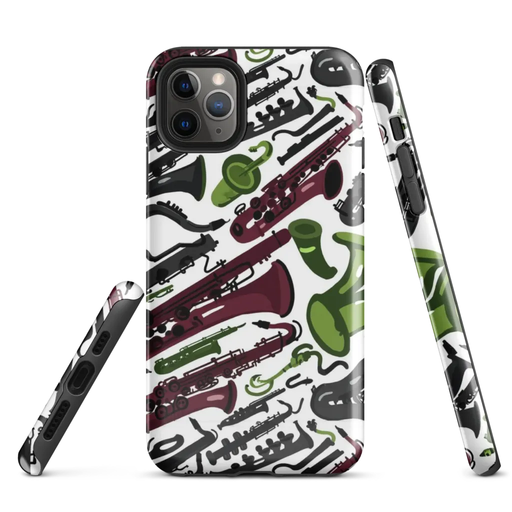 Brass And Burgundy on Tough Case for iPhone® — Front