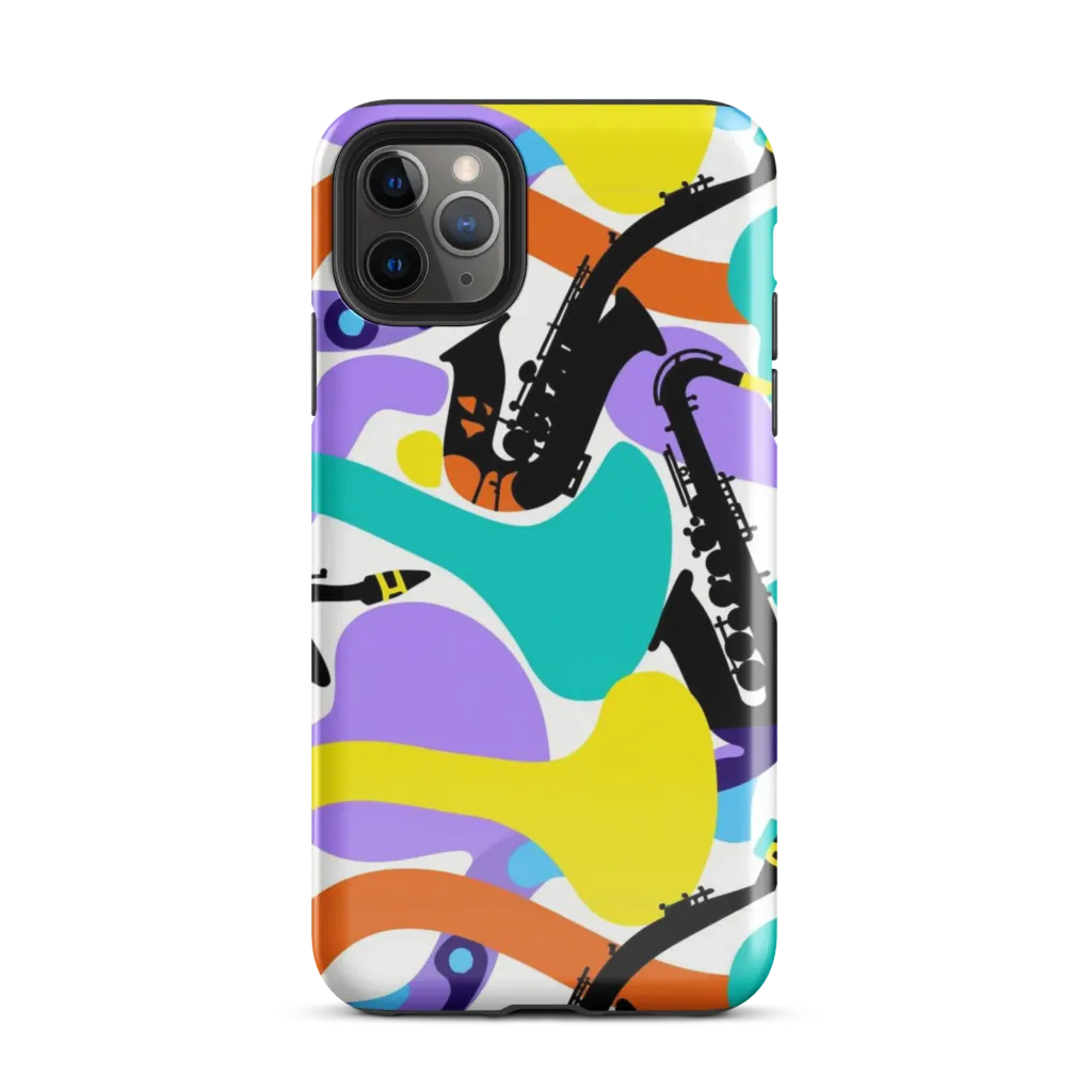 Neon Brass Parade on Tough Case for iPhone® — Front