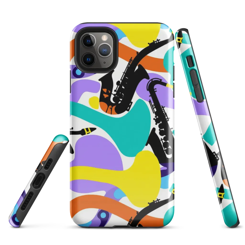 Neon Brass Parade on Tough Case for iPhone® — Front