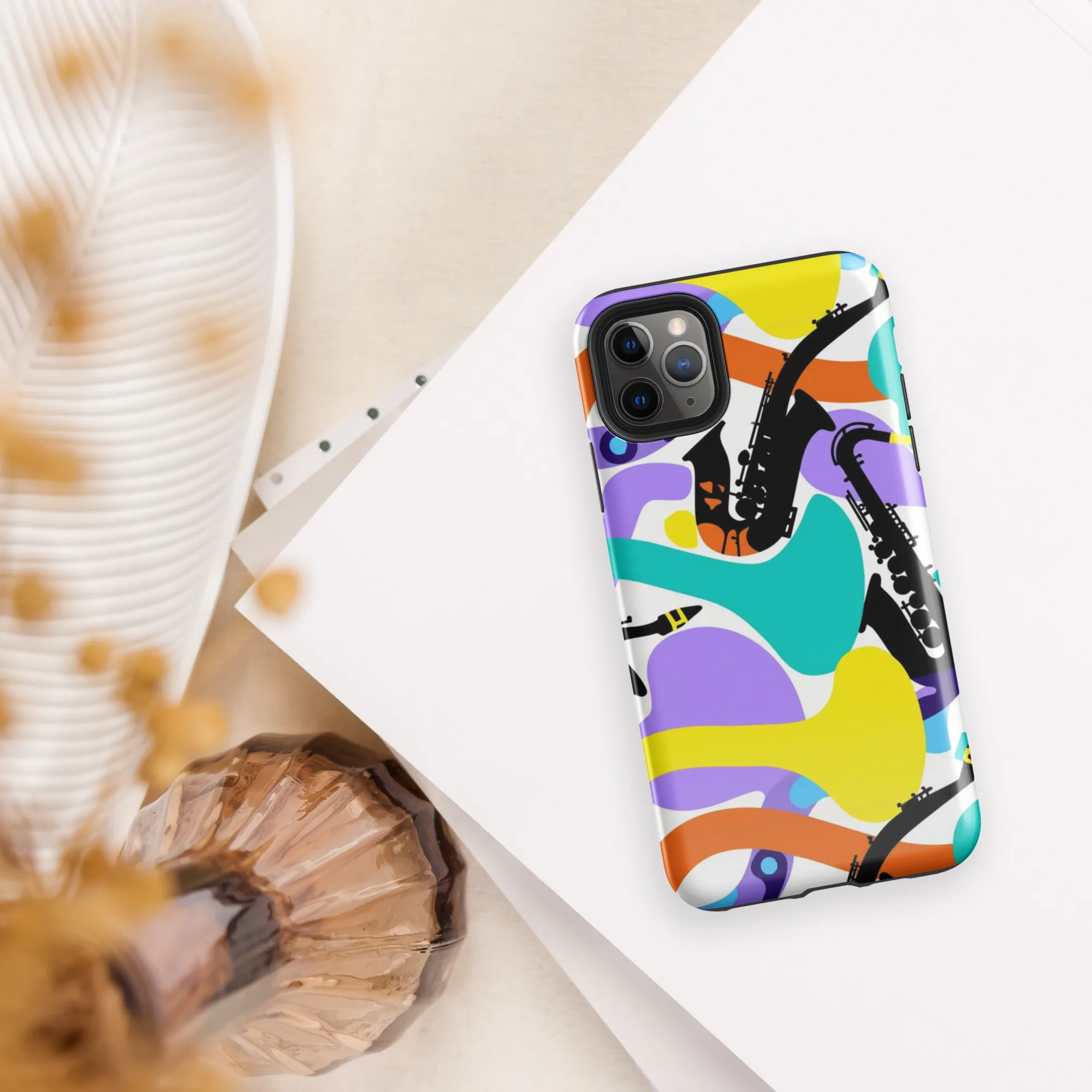 Neon Brass Parade on Tough Case for iPhone® — Front