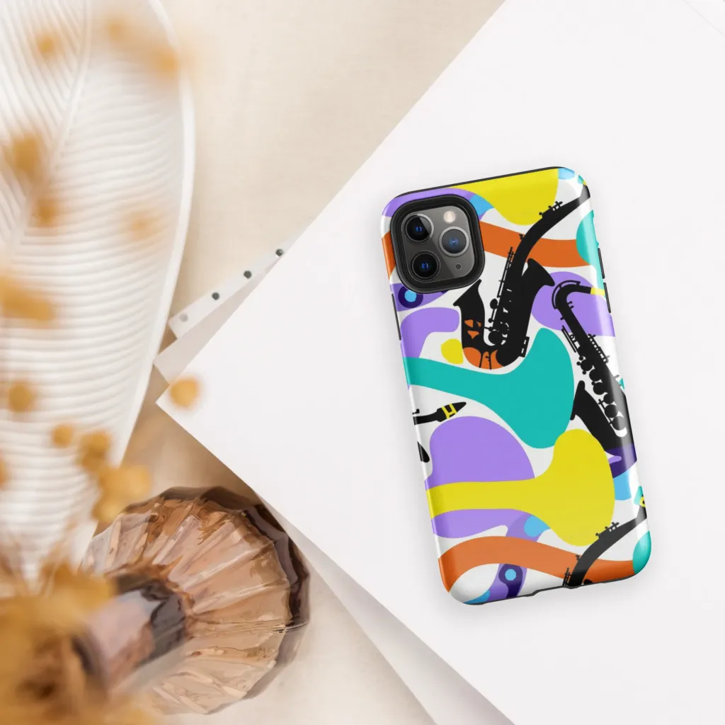 Neon Brass Parade on Tough Case for iPhone® — Front