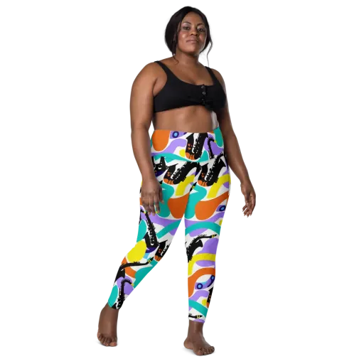 Neon Brass Parade on a Leggings with Pockets