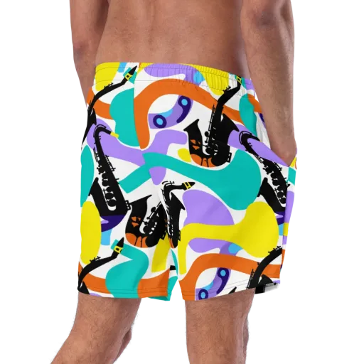 Neon Brass Parade on a Swim Trunks