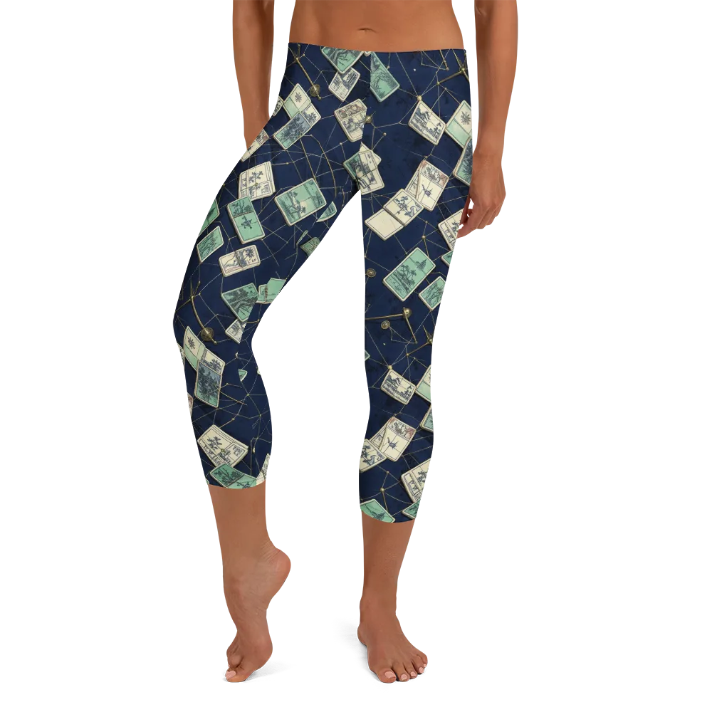 Constellation Cartography on Capri Leggings — Front