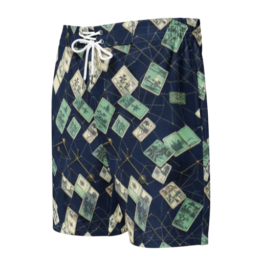 Constellation Cartography on a Men's Board Shorts