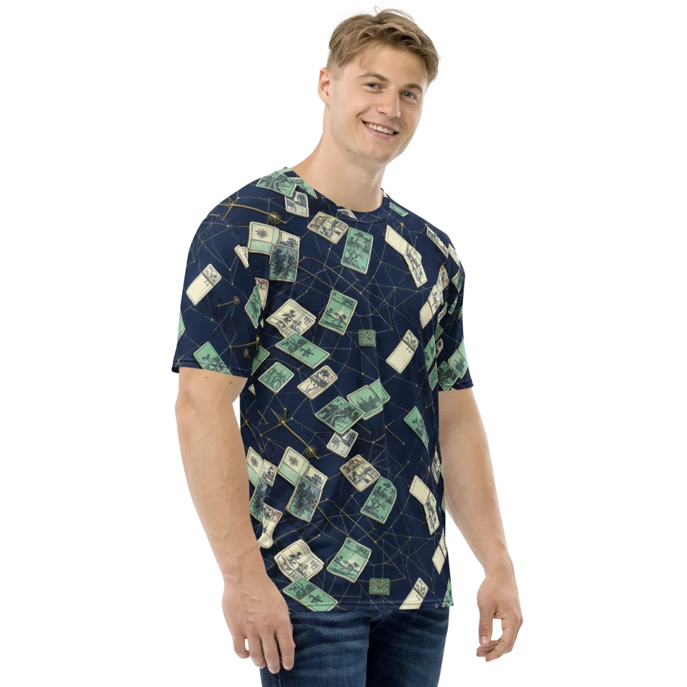 Constellation Cartography on Men's Crew Neck T-Shirt — Right