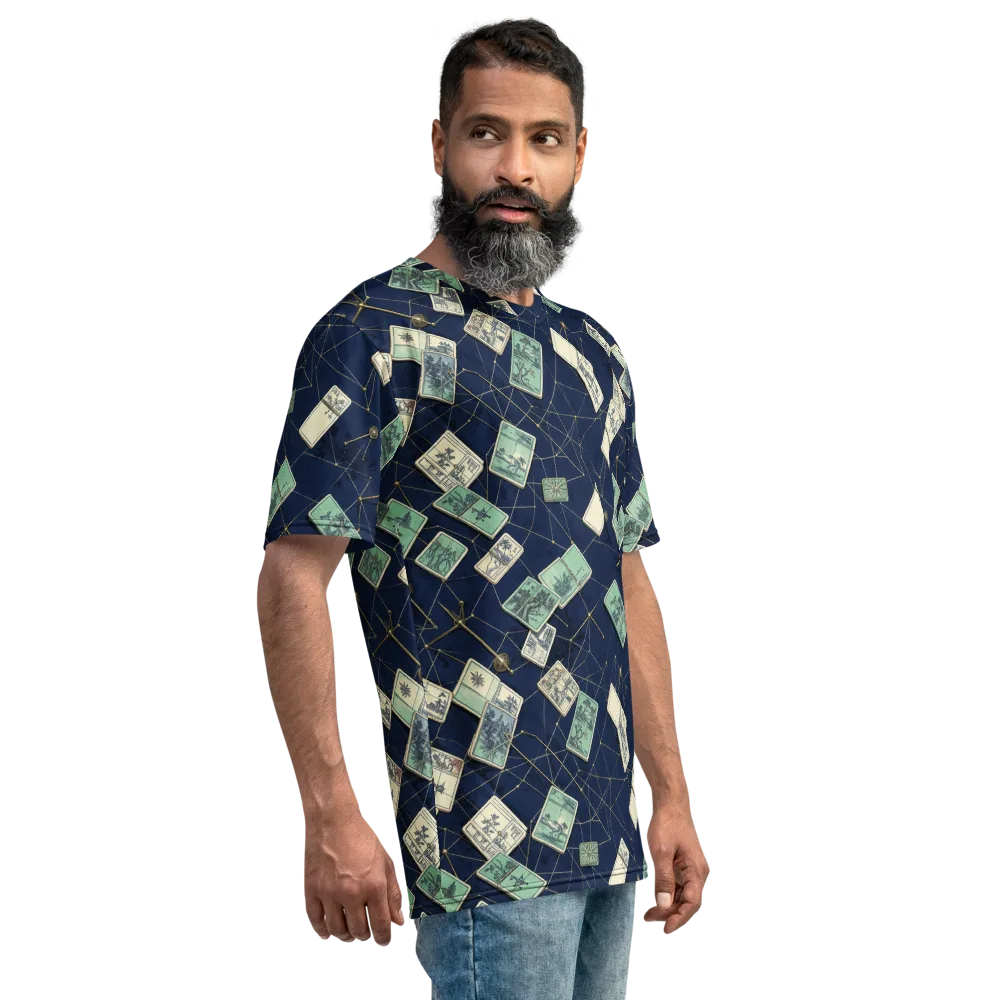 Constellation Cartography on Men's Crew Neck T-Shirt — Right