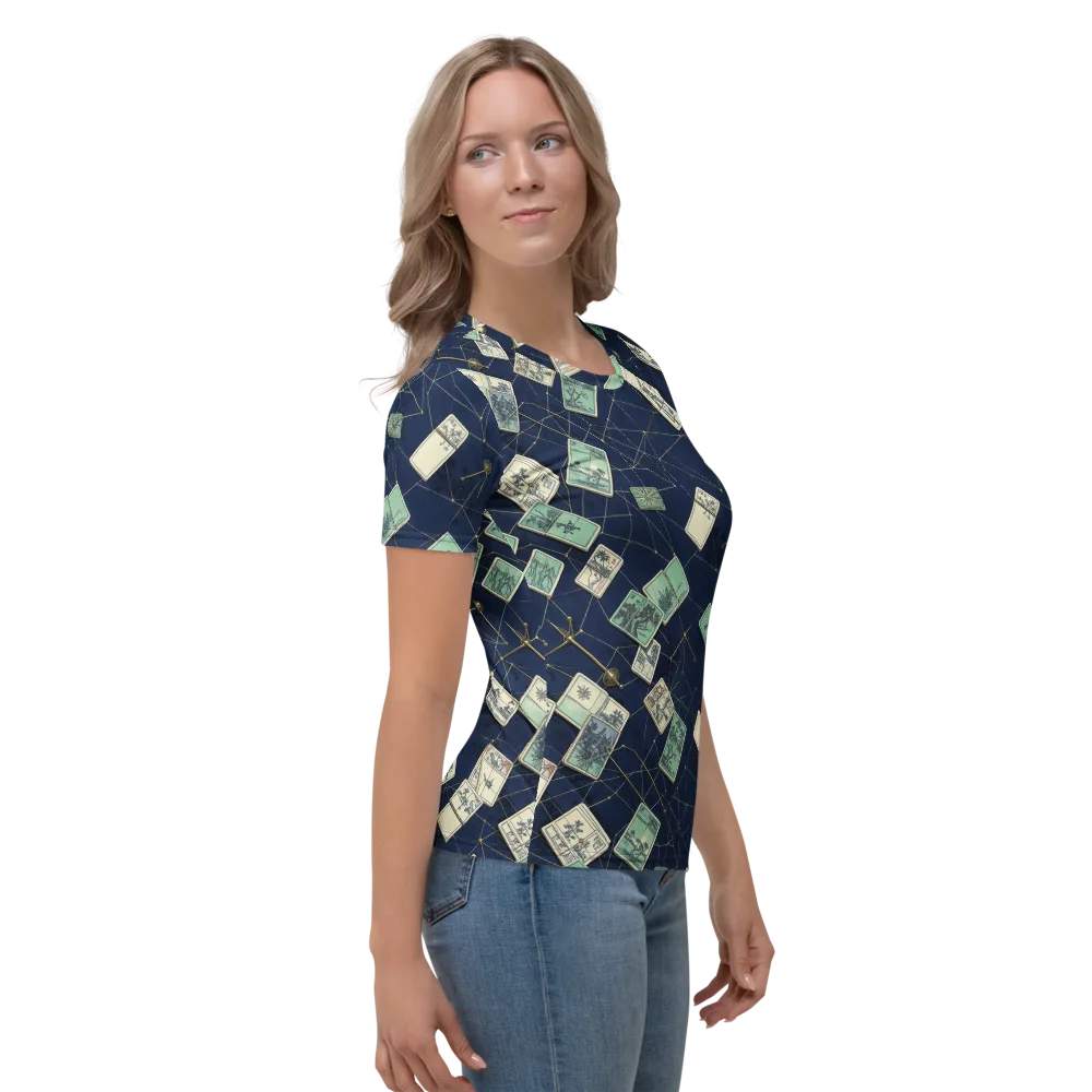 Constellation Cartography on Women's Crew Neck T-Shirt — Right