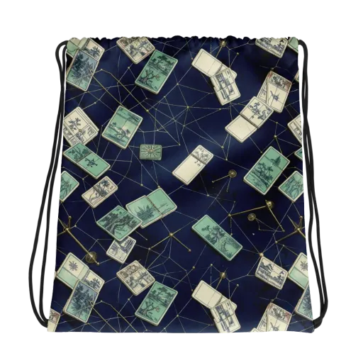 Constellation Cartography on a Drawstring Bag