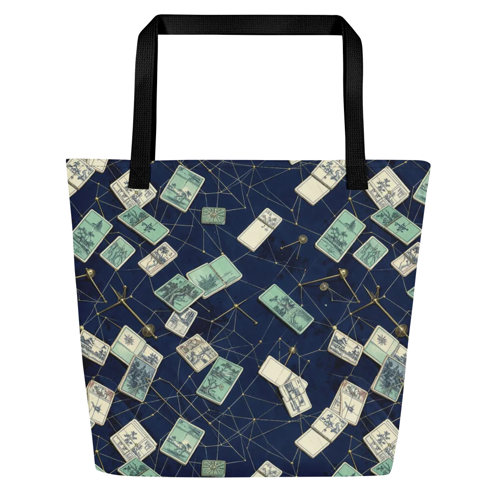 Constellation Cartography on Large Tote Bag W/ Pocket — Front