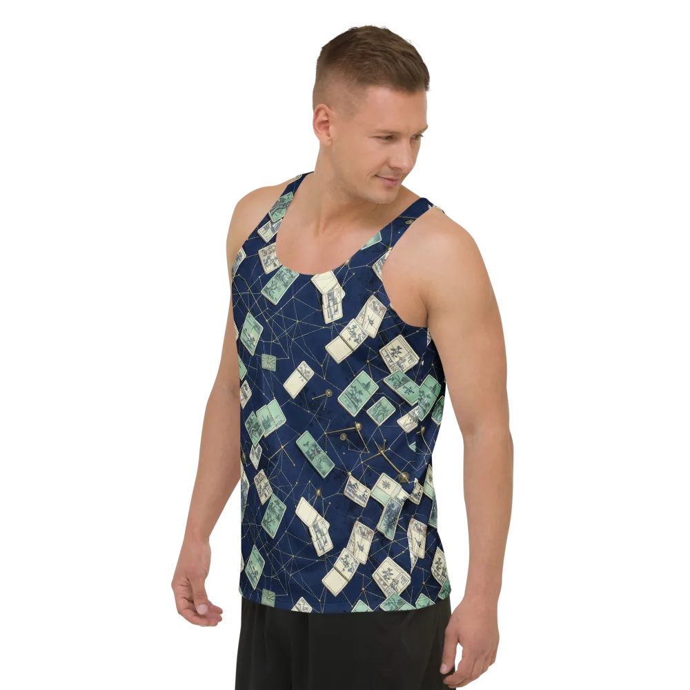 Constellation Cartography on Men's Tank Top — Left Front