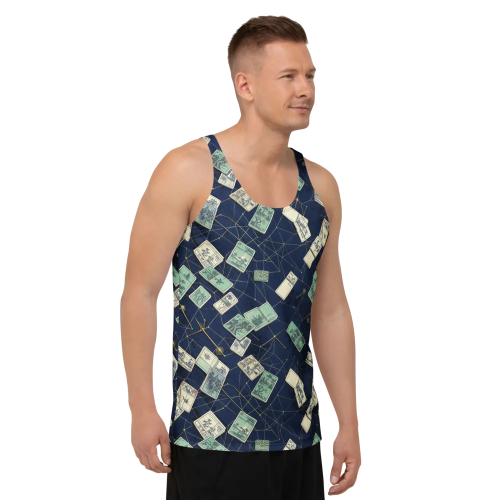 Constellation Cartography on Men's Tank Top — Right Front