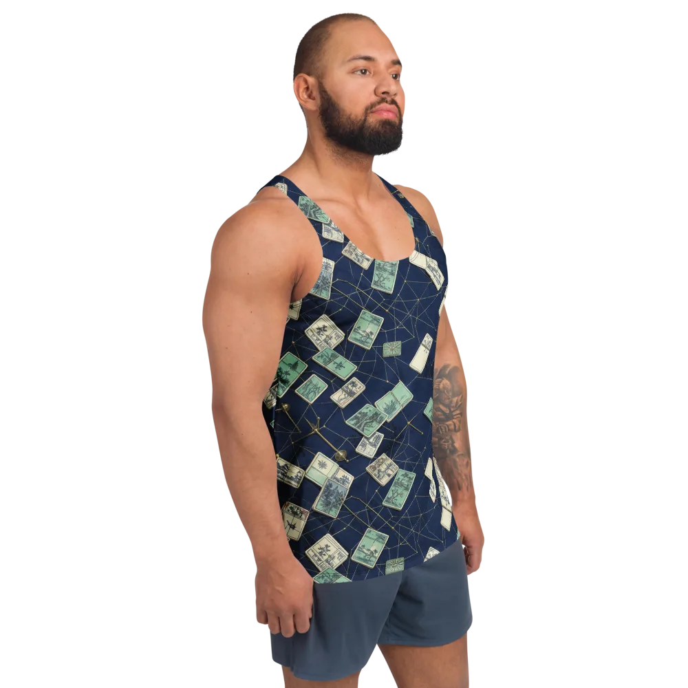 Constellation Cartography on Men's Tank Top — Right Front