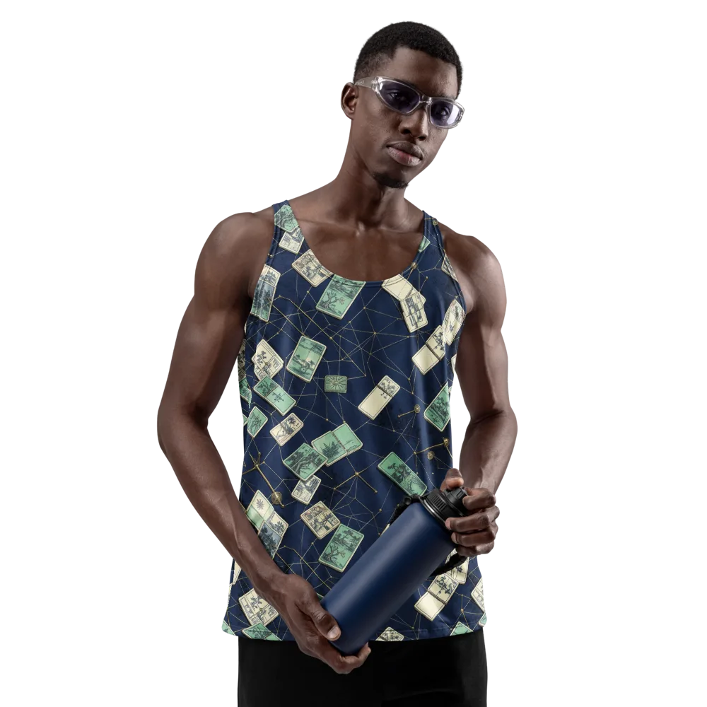 Constellation Cartography on Men's Tank Top — Front