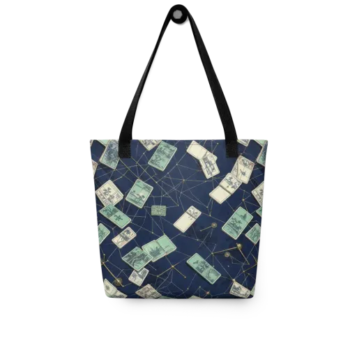 Constellation Cartography on a Tote Bag