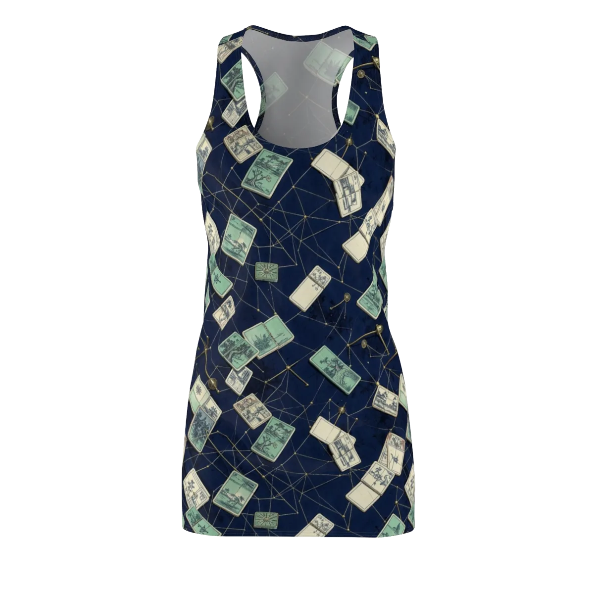 Constellation Cartography on Racerback Dress — Front