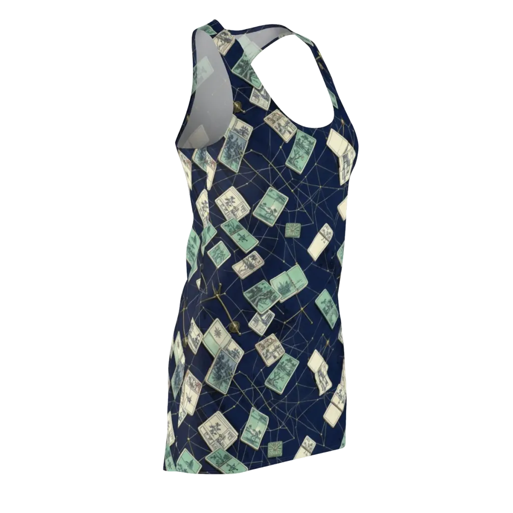 Constellation Cartography on Racerback Dress — Front Side