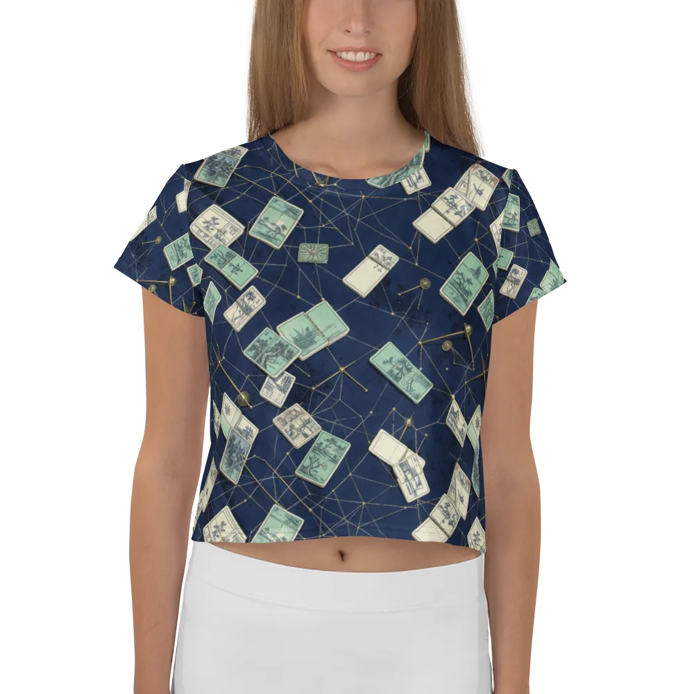 Constellation Cartography on Crop Tee — Front