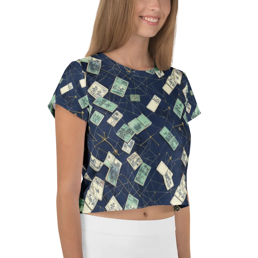 Constellation Cartography on Crop Tee — Right